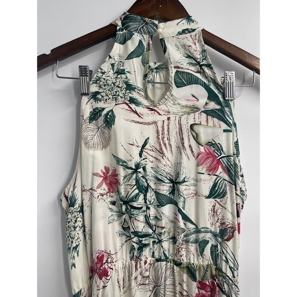 Floerns Womens Sleeveless Halter Neck Vintage Floral Print Maxi Dress Multi - Picture 9 of 10